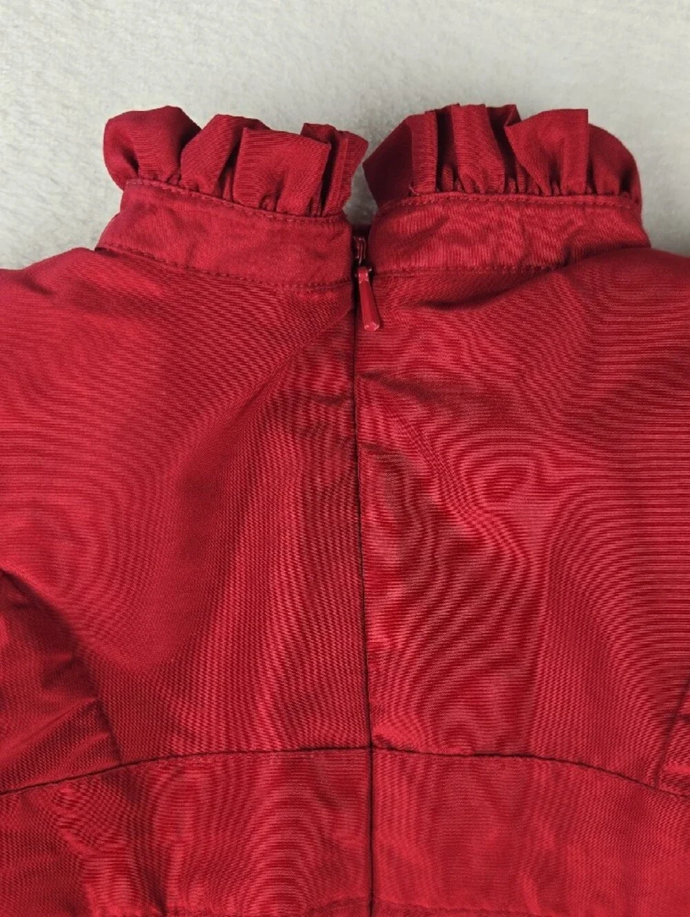 Baby Gap Red Formal Dress Size 18-24 Bow Zip Short Sleeve